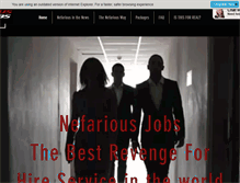 Tablet Screenshot of nefariousjobsmain.com